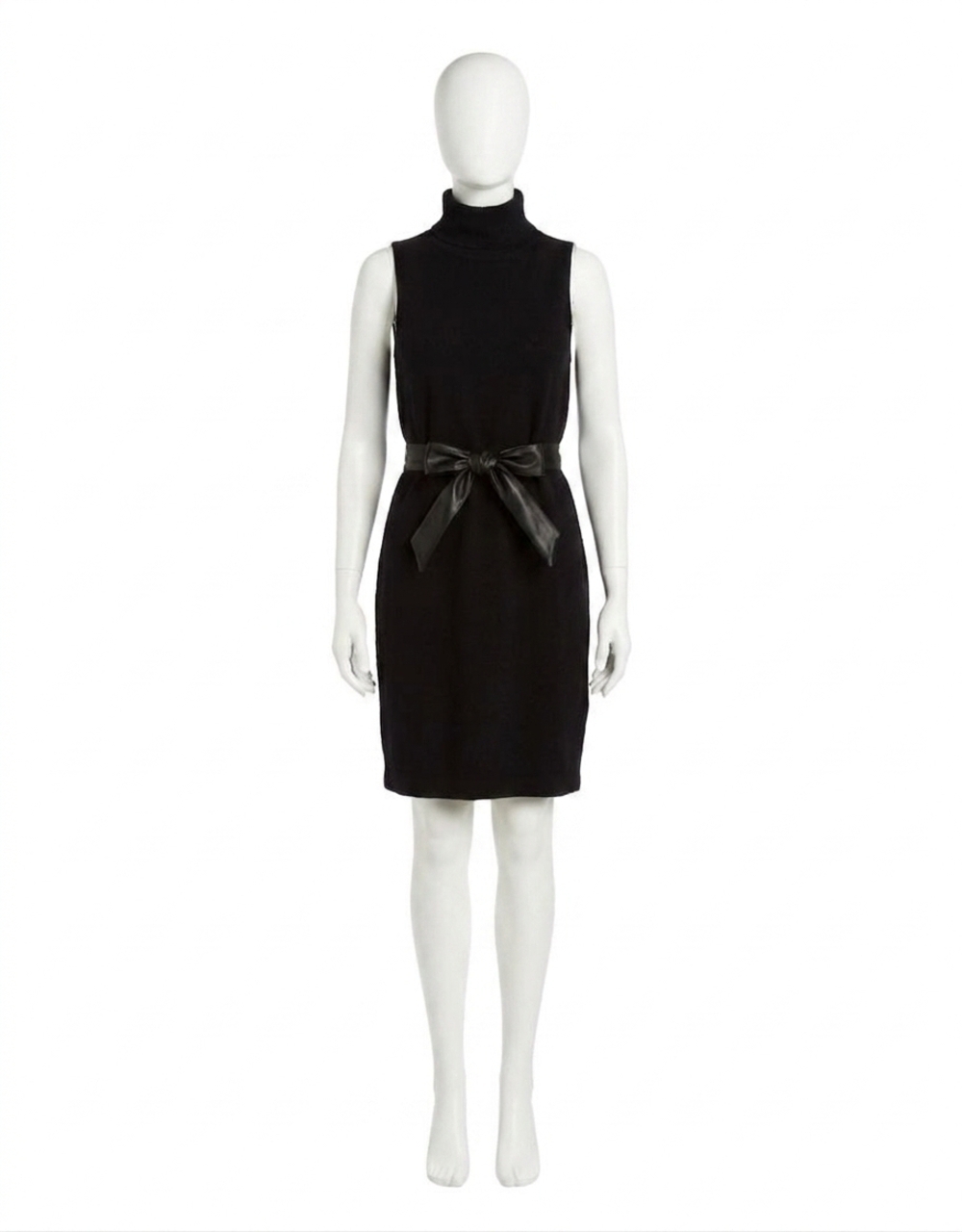 NEW DREW cosette double cashmere dress in black